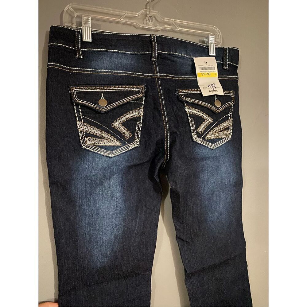 Look@Me Dark Wash Regular Straight Jeans Size 7/8 NWT - Picture 6 of 6